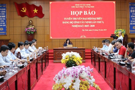 Sắp diễn ra Đại hội đại biểu Đảng bộ tỉnh Tây Ninh lần thứ I