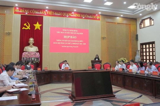 Ninh Bình: Họp báo thông tin kết quả Đại hội đại biểu Đảng bộ tỉnh lần thứ I