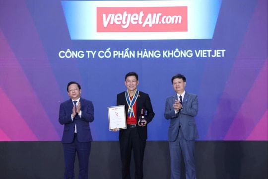 Vietjet được vinh danh "Thương hiệu Mạnh Việt Nam"