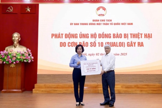 265 tỷ đồng ủng hộ 17 tỉnh, thành phố bị thiệt hại do bão Bualoi