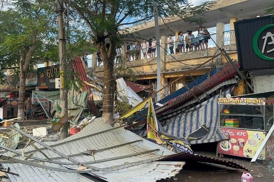 Nổ nghi do rò khí gas tại quán ăn, nhiều người bị thương