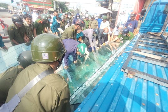 Tây Ninh: Hai công nhân bị kính cường lực đè bất tỉnh