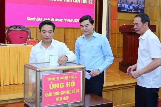 Thanh Hóa tổ chức quyên góp ủng hộ đồng bào bão số 10