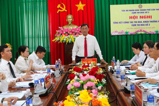 Cụm thi đua số 3 TAND TP. Cần Thơ: Phấn đấu đạt và vượt các chỉ tiêu trong năm 2026