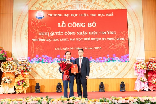 PGS.TS. Đoàn Đức Lương tái đắc cử Hiệu trưởng Trường Đại học Luật, Đại học Huế