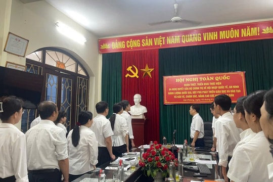 TAND Khu vực 2 - Hải Phòng: Chào cờ đầu tuần gắn với sinh hoạt chuyên môn