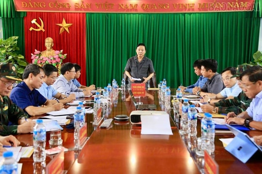 Phó Thủ tướng Trần Hồng Hà làm việc và kiểm tra công tác chuẩn bị ứng phó với bão số 11 tại tỉnh Lào Cai