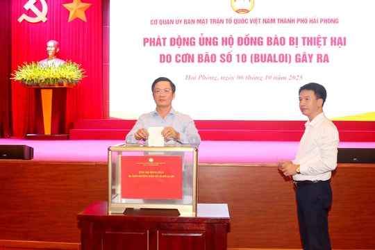 Hải Phòng phát động phong trào ủng hộ đồng bào vùng thiên tai