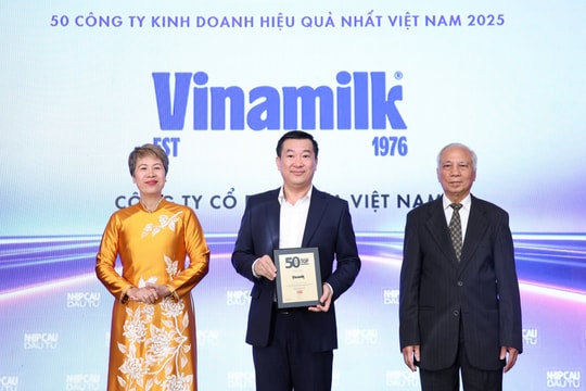 Vinamilk khẳng định tiên phong qua bảng xếp hạng top 50 năm 2025