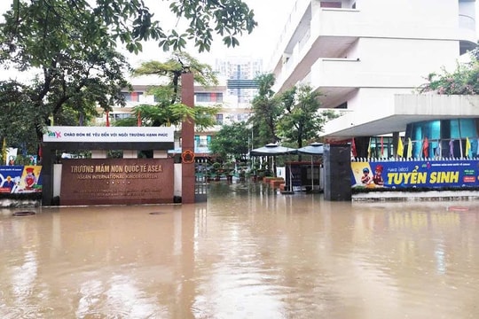 Bắc Ninh: Mưa lớn gây úng ngập ở nhiều địa phương