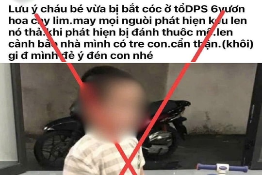 Xử lý người đăng thông tin sai vụ bắt cóc trẻ em