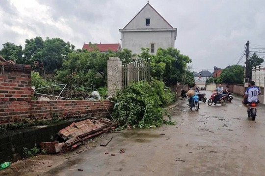 Hải Phòng: Dông lốc làm 5 trường học, 18 hộ dân bị thiệt hại tài sản