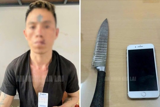 Đối tượng kề dao vào cổ, cướp tài sản bị bắt sau 20 phút gây án