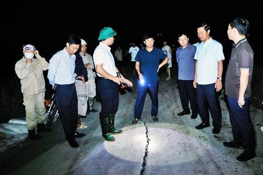 Kiểm tra thực tế hệ thống đê điều tại tỉnh Bắc Ninh