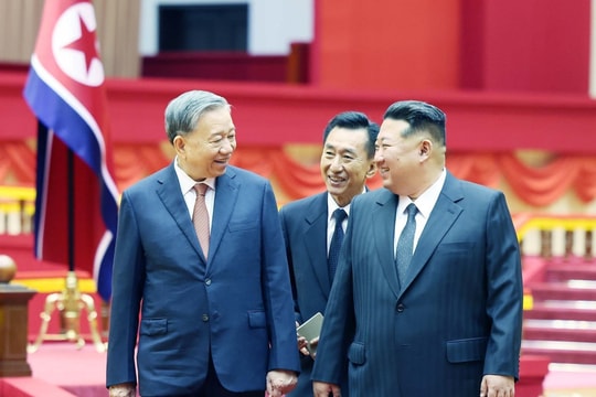 Lễ đón Tổng Bí thư Tô Lâm thăm cấp Nhà nước tới Cộng hòa Dân chủ Nhân dân Triều Tiên