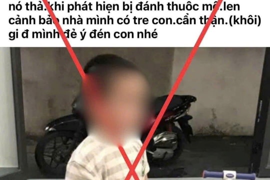 Xử lý thanh niên nóng vội đưa tin “bắt cóc trẻ em” trên mạng xã hội