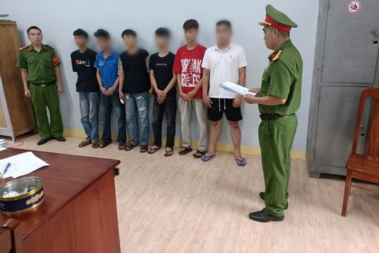 Bắt tạm giam nhóm thanh, thiếu niên gây rối trật tự công cộng