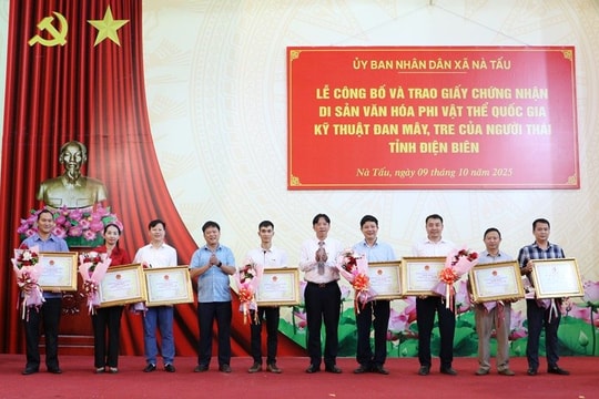 Vinh danh nghề đan mây tre của người Thái Điện Biên