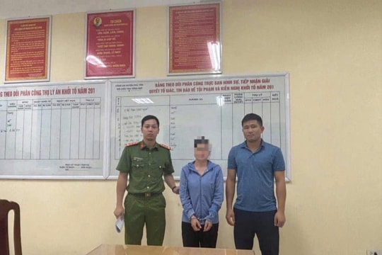 Người phụ nữ lừa đảo bị bắt khi đang lẩn trốn