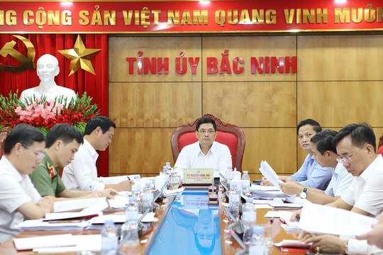 Bí thư Tỉnh ủy Bắc Ninh biểu dương tinh thần chủ động ứng phó với bão lũ