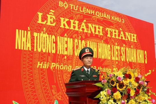 Quân khu 3 khánh thành Nhà tưởng niệm các Anh hùng liệt sĩ