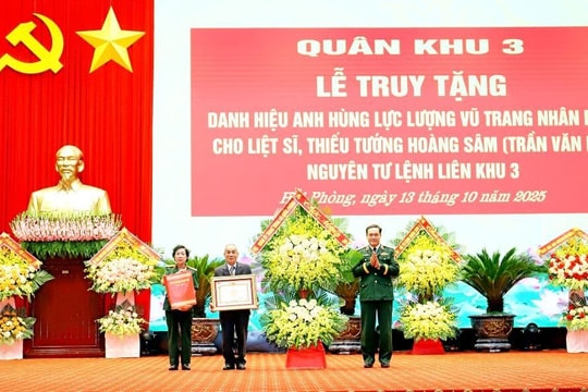 Truy tặng danh hiệu Anh hùng Lực lượng vũ trang nhân dân cho liệt sĩ, Thiếu tướng Hoàng Sâm