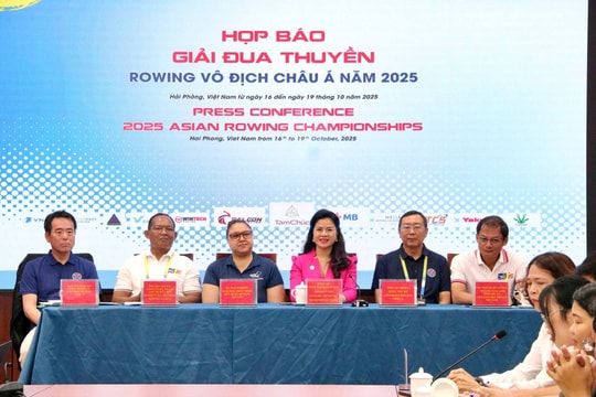 Hải Phòng tổ chức giải Rowing Vô địch Châu Á 2025