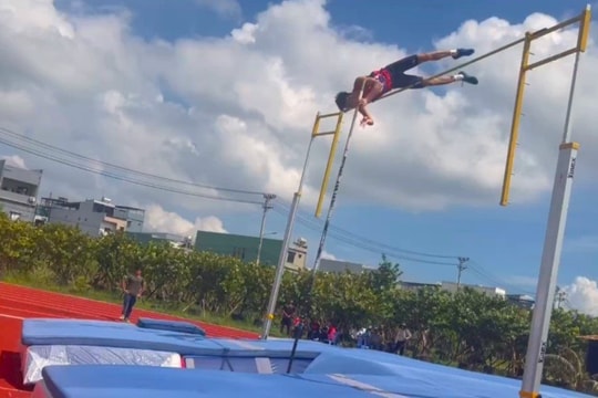 Vận động viên điền kinh Cao Bằng xác lập kỷ lục quốc gia