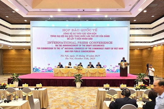 Họp báo công bố dự thảo các Văn kiện Đại hội đại biểu toàn quốc lần thứ XIV của Đảng