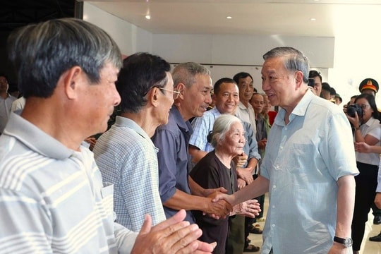 Tổng Bí thư Tô Lâm thăm, động viên nhân dân tỉnh Thái Nguyên bị ảnh hưởng bởi cơn bão số 11