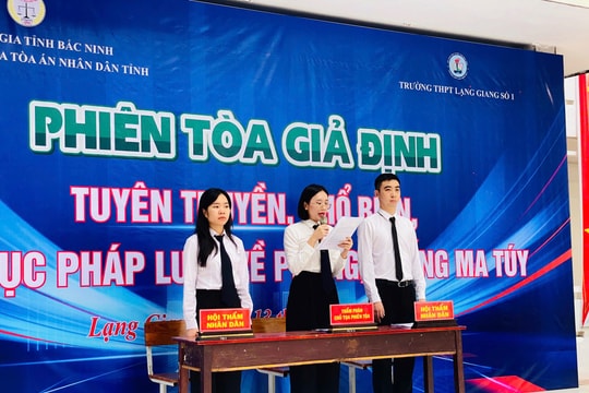 TAND tỉnh Bắc Ninh tuyên truyền pháp luật phòng, chống ma túy cho gần 2000 học sinh