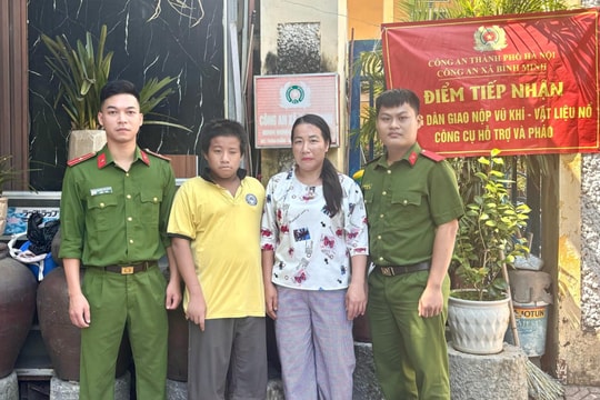 Công an xã Bình Minh giúp đỡ cháu bé đi lạc 4 tháng về với gia đình