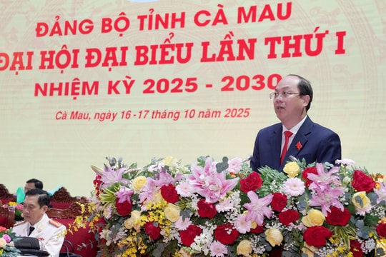 Đại hội đại biểu Đảng bộ tỉnh Cà Mau lần thứ I chính thức khai mạc