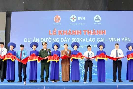 Lào Cai: Khánh thành Dự án đường dây 500kV