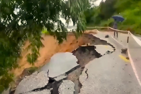 Khẩn trương khắc phục hư hỏng hạ tầng giao thông tại Thái Nguyên