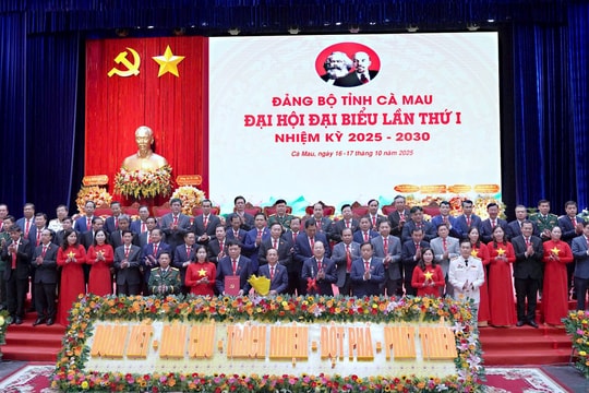 Danh sách Ban Chấp hành Đảng bộ tỉnh Cà Mau nhiệm kỳ 2025 – 2030