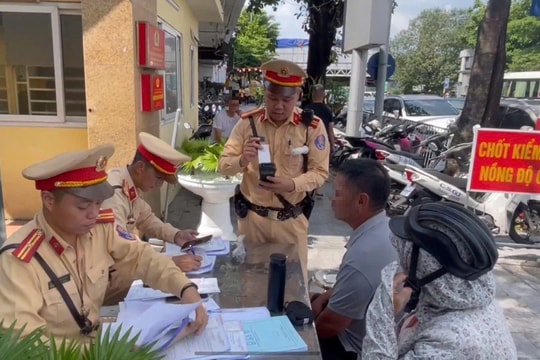 Xử lý gần 4.000 trường hợp vi phạm về nồng độ cồn