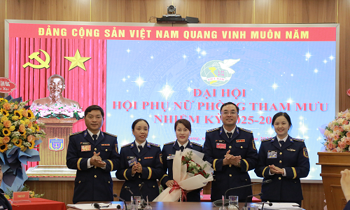 Đại hội Hội Phụ nữ Phòng Tham mưu, BTL Vùng Cảnh sát biển 4 thành công tốt đẹp