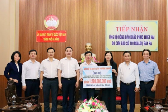 Đà Nẵng tiếp nhận hơn 17 tỷ đồng ủng hộ đồng bào vùng bão lũ