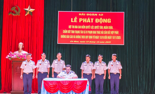 Hải đoàn 42 phát động cao điểm chống khai thác IUU