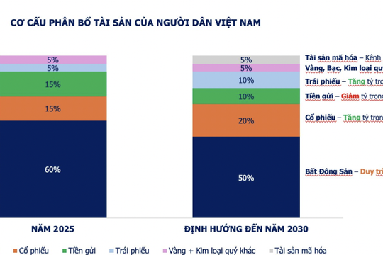 60% cơ cấu phân bổ tài sản của người dân Việt Nam là bất động sản