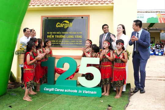 Khánh thành điểm trường 4,5 tỷ đồng do Quỹ Cargill Cares tài trợ cho Trường tiểu học Ia Phí