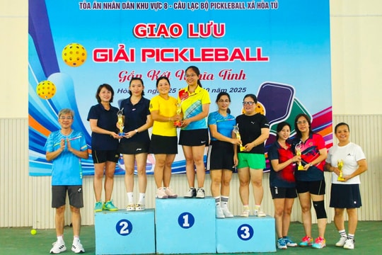 Sôi nổi giải Pickleball 'Gắn kết nghĩa tình'
