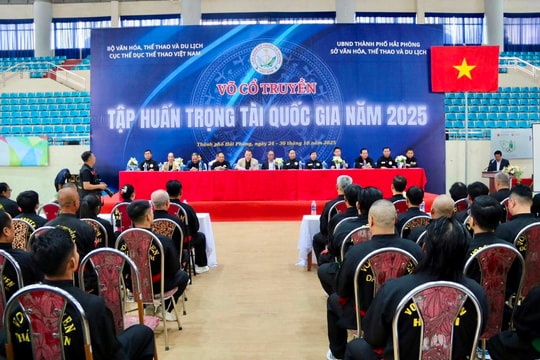 Khai mạc lớp tập huấn trọng tài Võ cổ truyền toàn quốc 2025