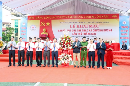 Tưng bừng Đại hội TDTT xã Chương Dương, Hà Nội