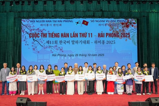 Trao giải Cuộc thi tiếng Hàn lần thứ 11 - Hải Phòng 2025