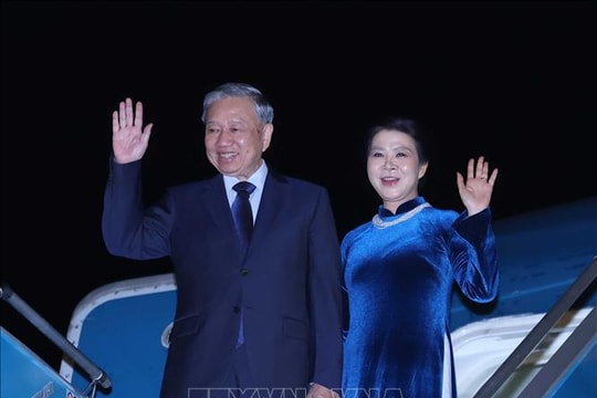 Tổng Bí thư Tô Lâm và Phu nhân lên đường thăm chính thức Liên hiệp Vương quốc Anh và Bắc Ireland