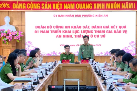 Khảo sát kết quả triển khai lực lượng bảo vệ an ninh, trật tự ở cơ sở