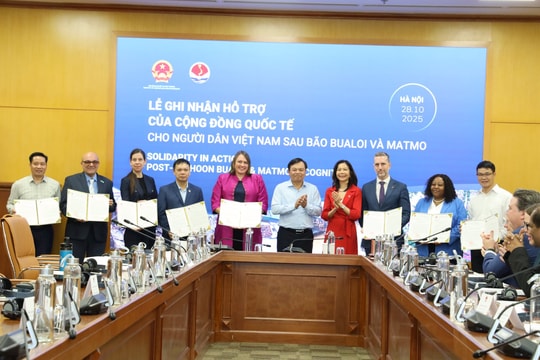 Quốc tế hỗ trợ gần 10 triệu USD cho người dân Việt Nam sau bão