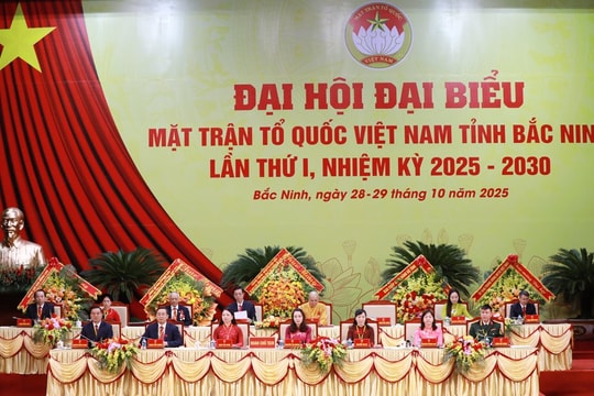 Khai mạc trọng thể Đại hội đại biểu MTTQ Việt Nam tỉnh Bắc Ninh lần thứ I, nhiệm kỳ 2025-2030